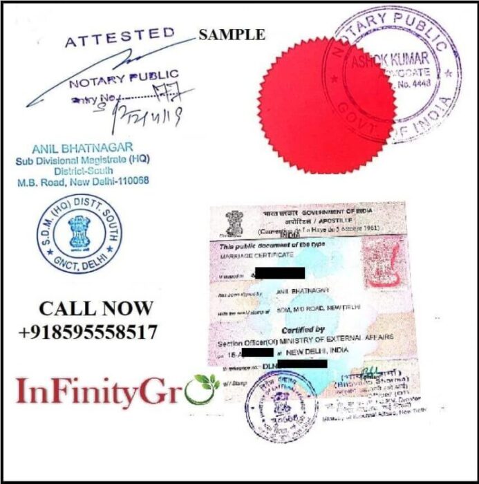 marriage certificate apostille