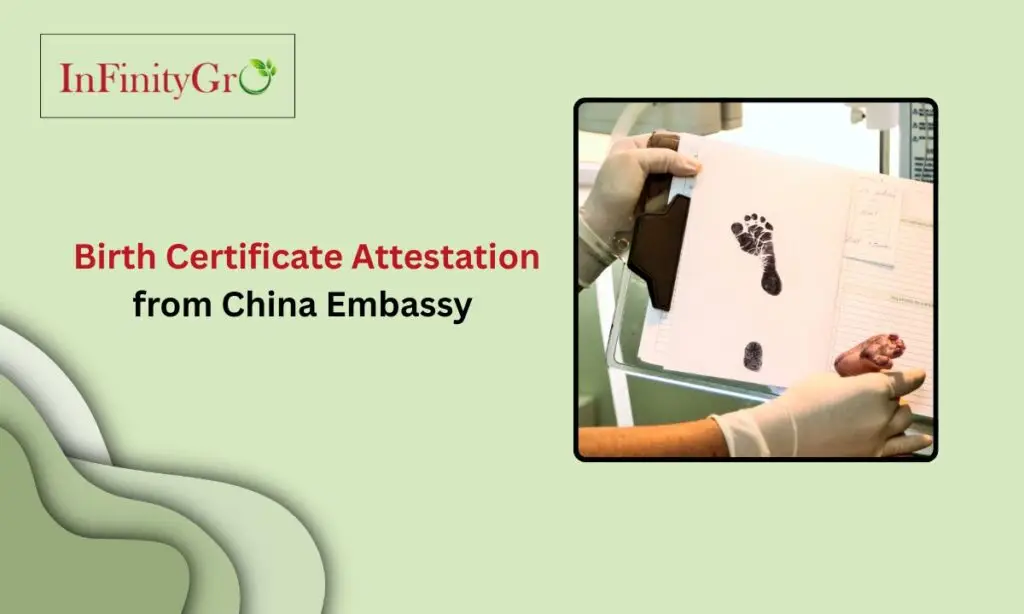 Birth Certificate Attestation from China Embassy