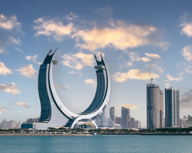 Katara Towers in Lusail, Qatar