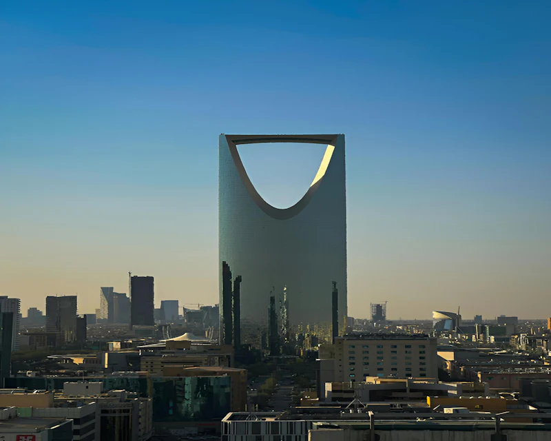 Kingdom Centre tower in Riyadh, Saudi Arabia